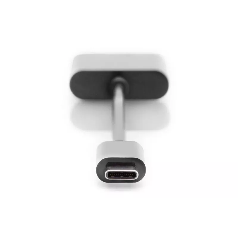DIGITUS USB Type-C Splitter cable, type C - 3.5mm+type C M/F/F, 20cm Black