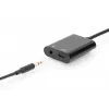 DIGITUS USB Type-C Splitter cable, type C - 3.5mm+type C M/F/F, 20cm Black