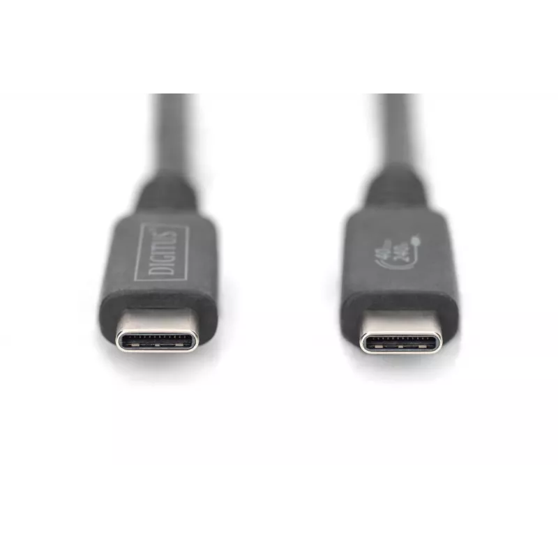 DIGITUS USB 4.0 connection cable Type-C to Type-C max. resolution 8K 30Hz PD3.0 40Gbits/s 1m