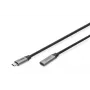 DIGITUS USB-C/M to USB-C/F PD60W Gen1 USB3.0 Extension Cable 1m 4K@60Hz