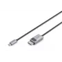 DIGITUS USB Type C to DP adapter cable 8Ka30Hz. HBR3 Alu Housing Black 1m