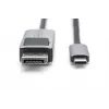 DIGITUS USB Type C to DP adapter cable 8Ka30Hz. HBR3 Alu Housing Black 1m