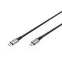 DIGITUS USB 4 connection cable. TypeC to TypeC. AL-Housing PP braid 8Ka60Hz. PD3.0. 40Gbits/s. 1m. black