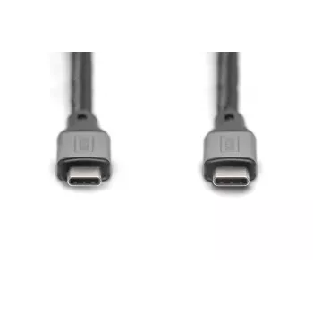 DIGITUS USB 4 connection cable. TypeC to TypeC. AL-Housing PP Braid 4Ka60Hz. PD3.0. 20Gbits/s. 3m. black