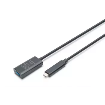 DIGITUS Active USB-C Extension Cable - 10G USB 3.2 Gen2 USB-C - USB-A (M/F) - 5m