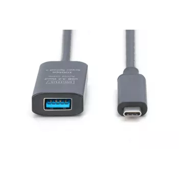 DIGITUS Active USB-C Extension Cable - 10G USB 3.2 Gen2 USB-C - USB-A (M/F) - 5m