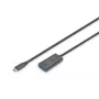 DIGITUS Active USB-C Extension Cable - 5G USB 3.2 Gen1 USB-C - USB-A (M/F) - 5m