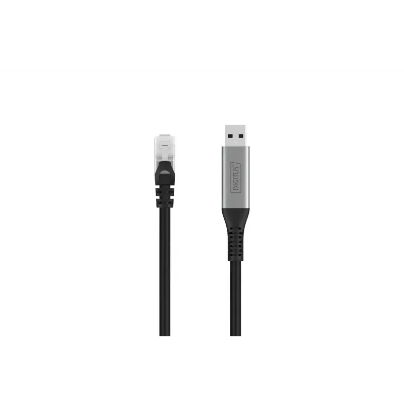 DIGITUS USB 3.2 Gen1 - RJ45 Ethernet cable - CAT6a S/FTP Black - 2m