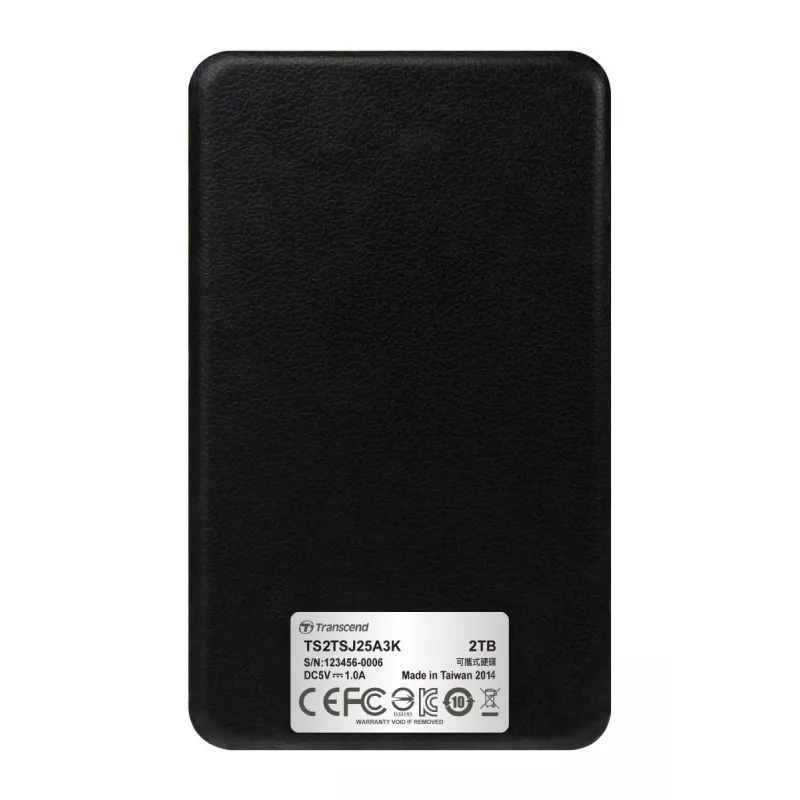 TRANSCEND Storejet 25a3 2TB SATA 2.5in USB3.0 Black
