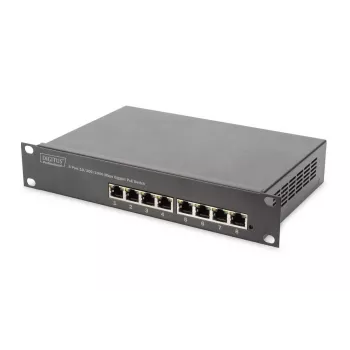 DIGITUS 8 Port Gigabit PoE Switch 10in 8x10/100/1000Mbps RJ45 PoE 96W