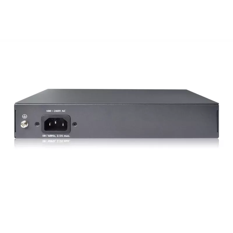 DIGITUS Fast Ethernet PoE af/at 8 port switch + 2 uplinks 120W PoE power budget, rack mountable