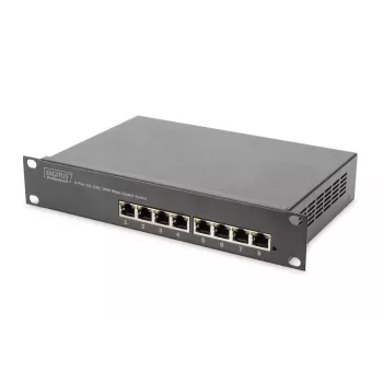 DIGITUS 8-Port Gigabit Ethernet Switch 10in 8x10/100/1000Mbps RJ45