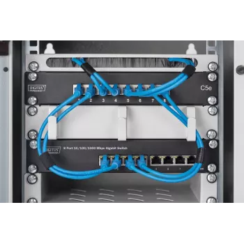 DIGITUS 8-Port Gigabit Ethernet Switch 10in 8x10/100/1000Mbps RJ45