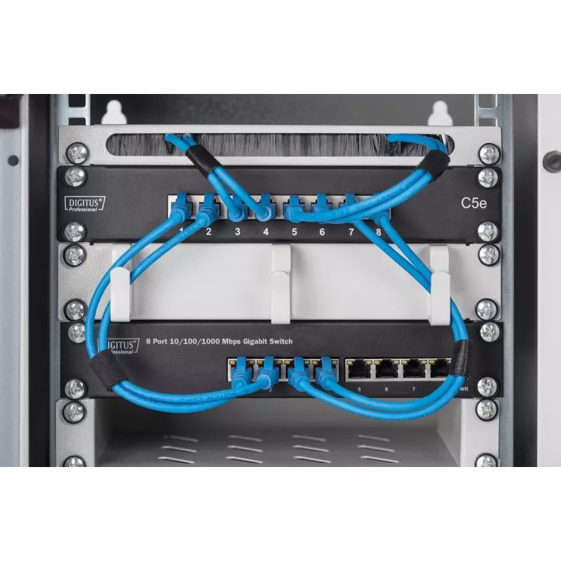 DIGITUS 8-Port Gigabit Ethernet Switch 10in 8x10/100/1000Mbps RJ45