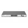 DIGITUS Fast Ethernet PoE Switch 16-port PoE + 2 Combo. 250W PoE budget
