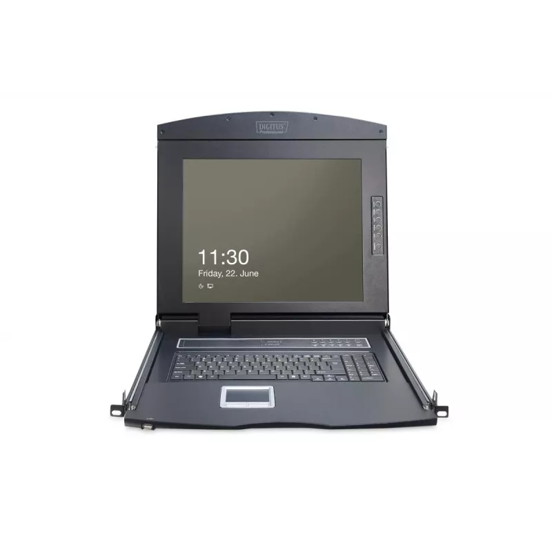 DIGITUS Modular console 17 TFT & touchpad without keyboard without KVM module