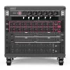 DIGITUS 8U Universal 19-Inch Equipment Rack with Castors, Threaded Mounting Holes, Black