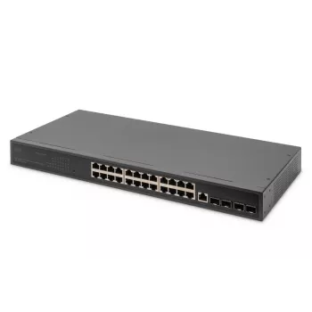 DIGITUS Switch 24 Port GE 4 SFP+ UPLINK L2+ 10/100/1000