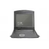 DIGITUS Modularized 43.2cm (19in) HD TFT console with 8 port KVM. RAL 9005 black - GE keyboard