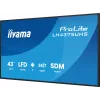 iiyama LH4375UHS-B2AG Signage Display Digital signage flat panel 108 cm (42.5 inch) LCD Wi-Fi 500 cd/m² 4K Ultra HD Black Built-in processor Android 11 24/7