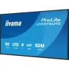 iiyama LH5575UHS-B2AG Signage Display Digital signage flat panel 138.7 cm (54.6 inch) LCD Wi-Fi 500 cd/m² 4K Ultra HD Black Built-in processor Android 11 24/7