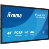 iiyama T4329AS-B1AG computer monitor 108 cm (42.5 inch) 3840 x 2160 pixels 4K Ultra HD LED Touchscreen Black