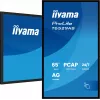 iiyama T6529AS-B1AG Signage Display Kiosk design 163.8 cm (64.5 inch) LED Wi-Fi 420 cd/m² 4K Ultra HD Black Touchscreen Built-in processor Android 24/7