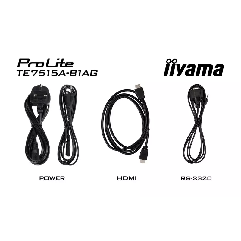 Digital signage flat panel iiyama TE7515A-B1AG 74.5 inch Touchscreen 4K Ultra HD