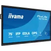 Digital signage flat panel iiyama TE7515A-B1AG 74.5 inch Touchscreen 4K Ultra HD