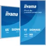 iiyama LH6581UHSG-1AG Signage Display Digital signage flat panel 163.8 cm (64.5 inch) Wi-Fi 500 cd/m² 4K Ultra HD White Built-in processor Android 24/7