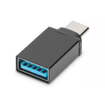 DIGITUS USB Type-C adapter, type C to A Super-Speed, black