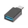 DIGITUS USB Type-C adapter, type C to A Super-Speed, black