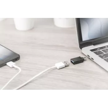 DIGITUS USB Type-C adapter, type C to A Super-Speed, black