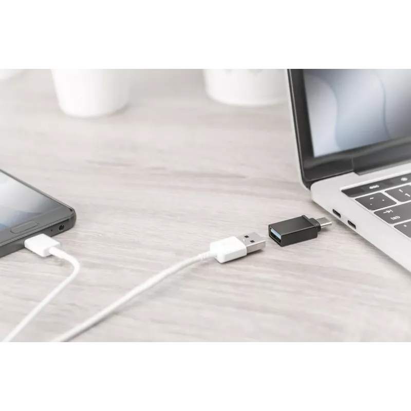 DIGITUS USB Type-C adapter, type C to A Super-Speed, black