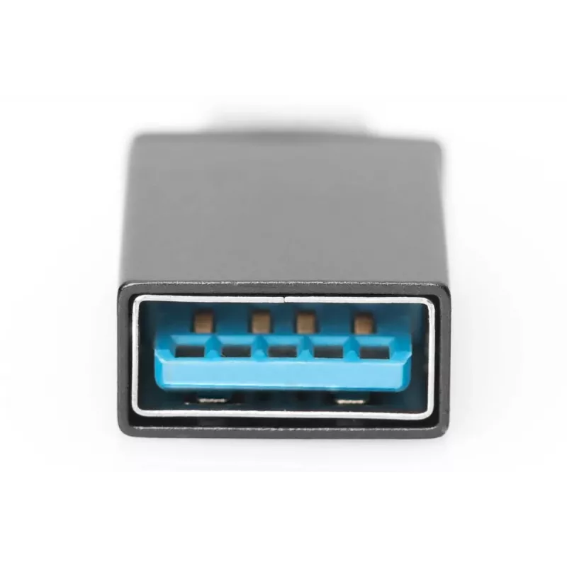 DIGITUS USB Type-C adapter, type C to A Super-Speed, black