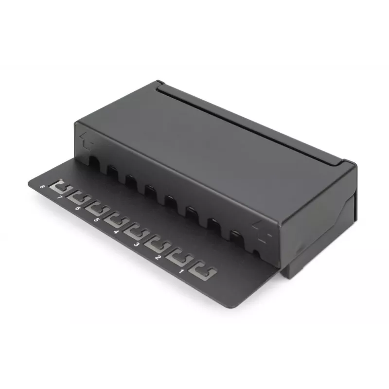 DIGITUS Patch Panel CAT6 8-ports Shielded Black