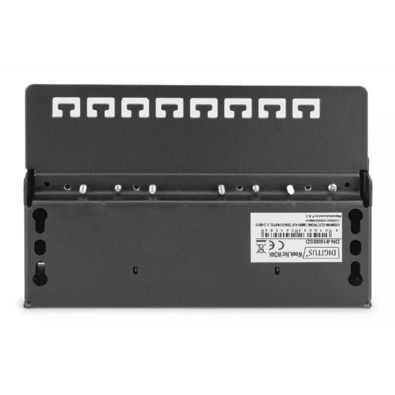 DIGITUS Patch Panel CAT6 8-ports Shielded Black