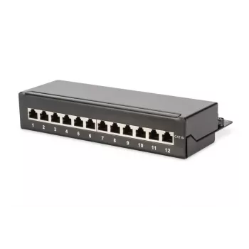 Patch Panel Digitus Desktop CAT 6A Class EA Shielded Black