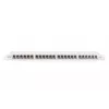 DIGITUS Patch panel CAT6A EA shielded, 24-port RJ45 dust cover, 8P8C, 0.5U, grey RAL 7035