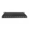 DIGITUS CAT6A Patch Panel, shielded,12-Port 1/2U, 10in rack mount, black RAL 9005