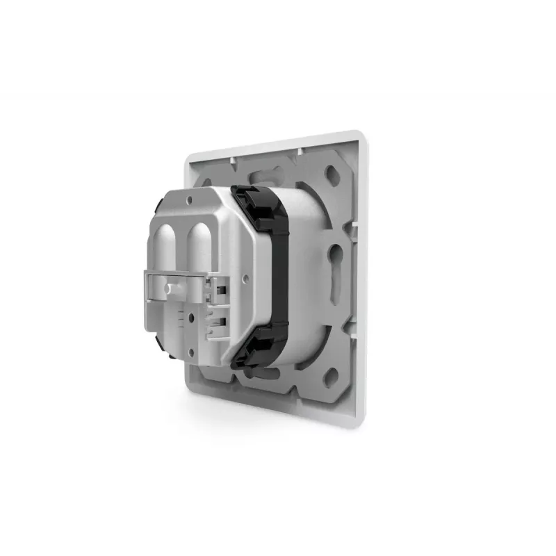 DIGITUS CAT6A Class EA network outlet, shielded 1x RJ45, LSA, pure white, flush mount, 8 direction