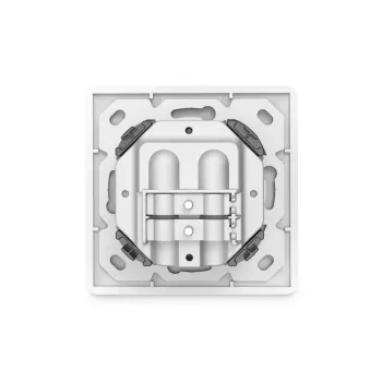 DIGITUS CAT6A Class EA network outlet, shielded 2x RJ45, LSA, pure white, flush mount, 8 direction