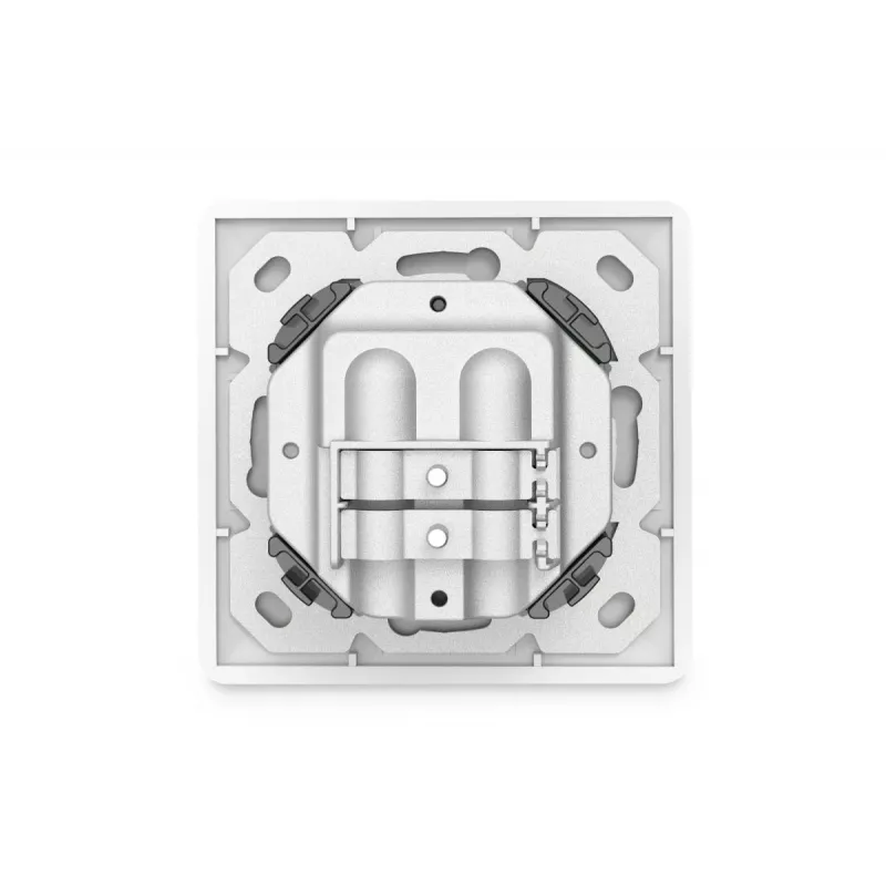 DIGITUS CAT6A Class EA network outlet, shielded 2x RJ45, LSA, pure white, flush mount, 8 direction