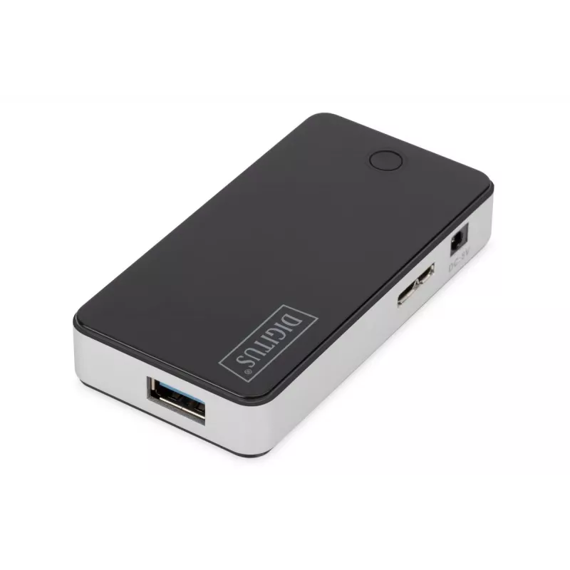 DIGITUS USB-hub 4port USB3.0 External Black Piano Finish