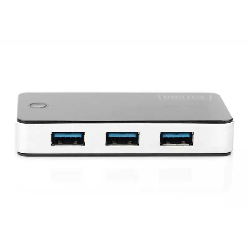 DIGITUS USB-hub 4port USB3.0 External Black Piano Finish