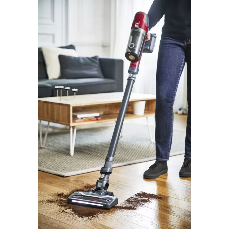 Rowenta RH6878 2-in-1 stick vacuum Battery Dry Cyclonic Bagless 0.55 L 100 W Red, Grey