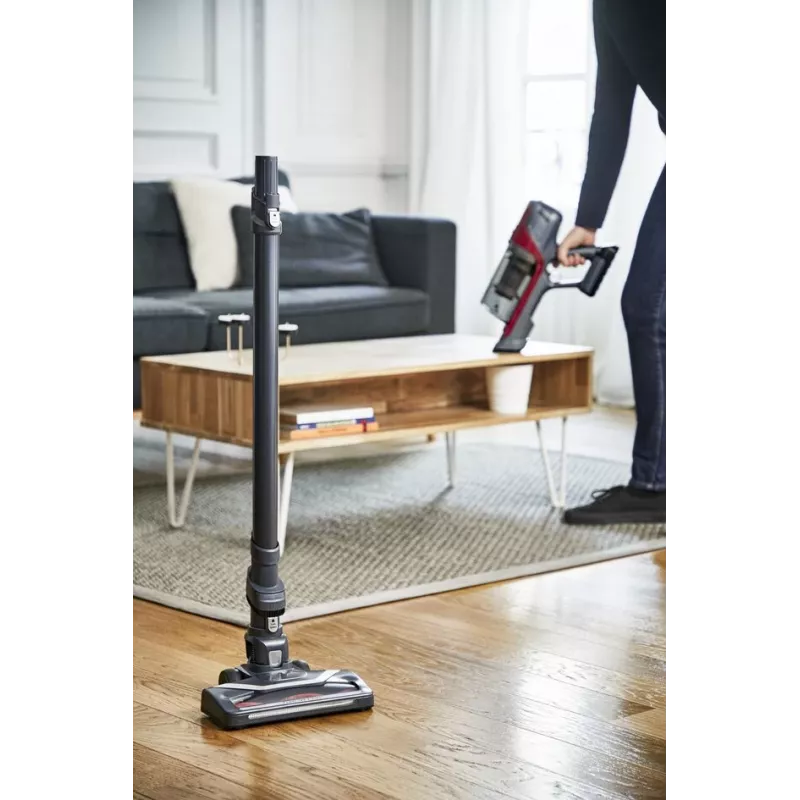 Rowenta RH6878 2-in-1 stick vacuum Battery Dry Cyclonic Bagless 0.55 L 100 W Red, Grey