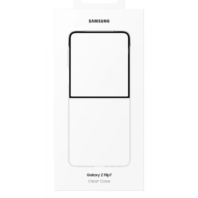 Samsung Clear Case for Galaxy Z Flip7, Cover, Samsung, Galaxy Z Flip7, 17.5 cm (6.9 inch), Transparent