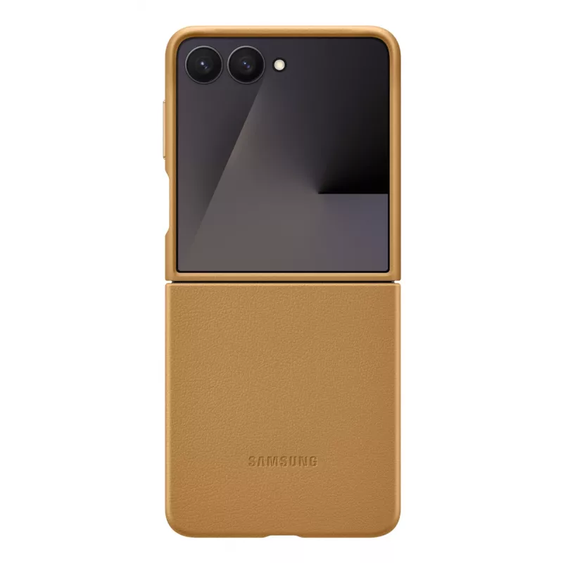 Protective flip cover case Samsung Flip7 Kindsuit EF-VF766PAEGWW for Galaxy Z Flip7 — Camel