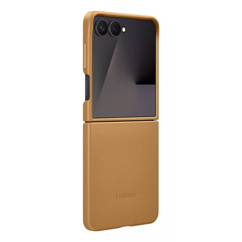 Protective flip cover case Samsung Flip7 Kindsuit EF-VF766PAEGWW for Galaxy Z Flip7 — Camel